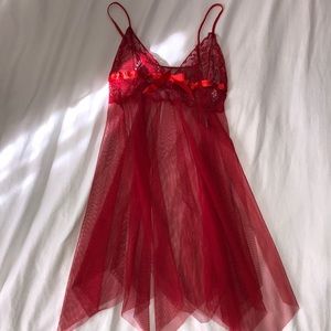 Red Lace Teddy